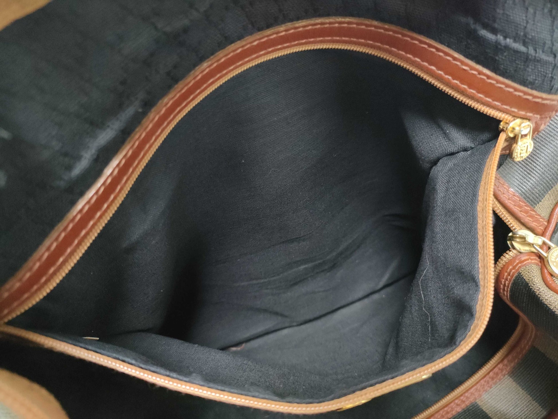 FENDI Pecan Print Boston Bag 2-Way Boston Bag