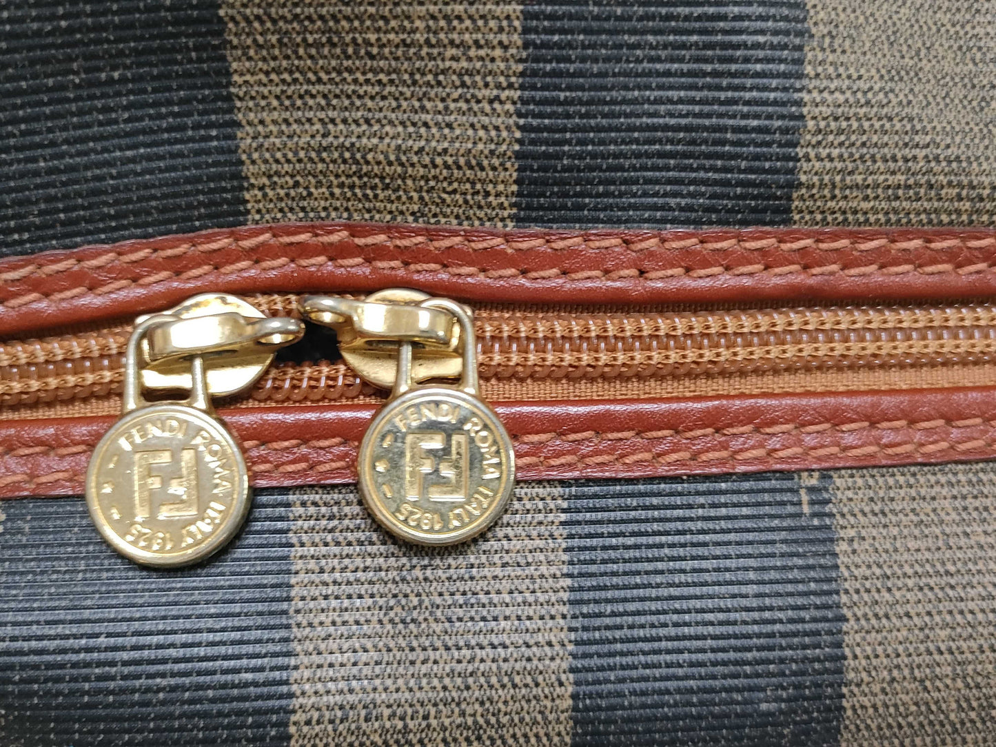 FENDI Pecan Print Boston Bag 2-Way Boston Bag