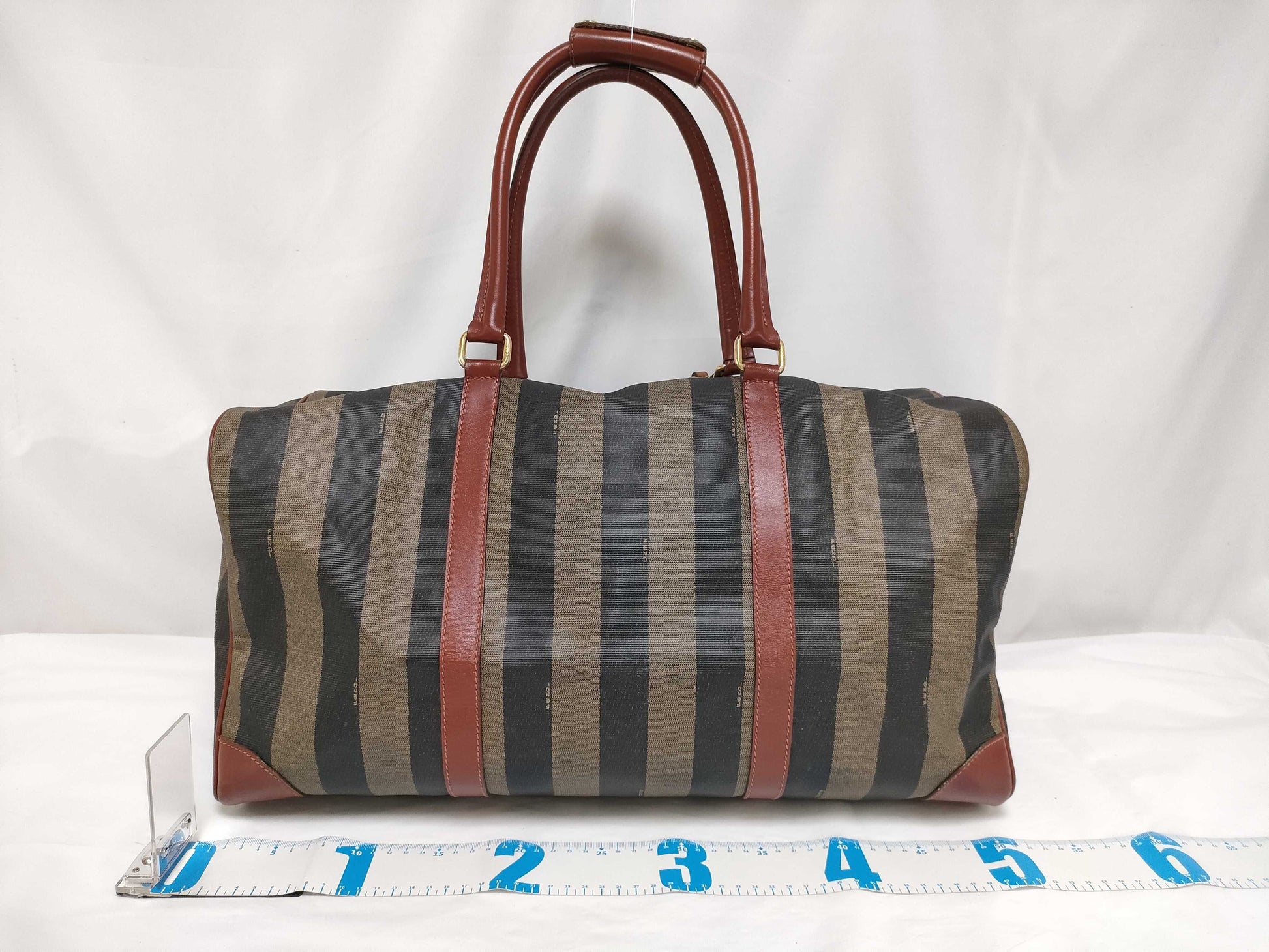 FENDI Pecan Print Boston Bag 2-Way Boston Bag
