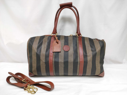 FENDI Pecan Print Boston Bag 2-Way Boston Bag