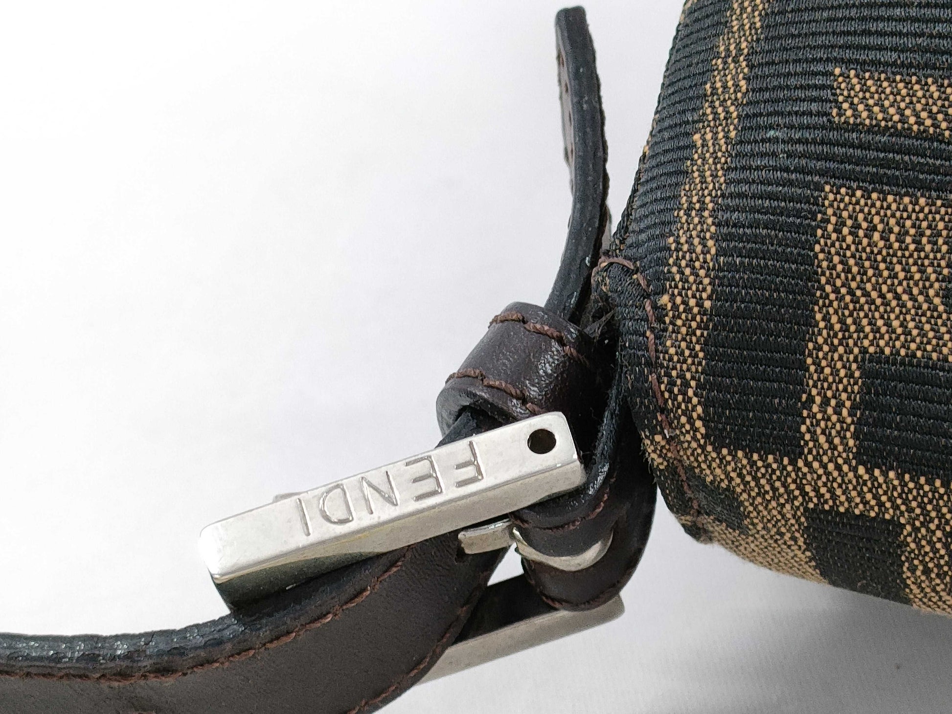 FENDI Zucca pattern handbag with Mamma hardware