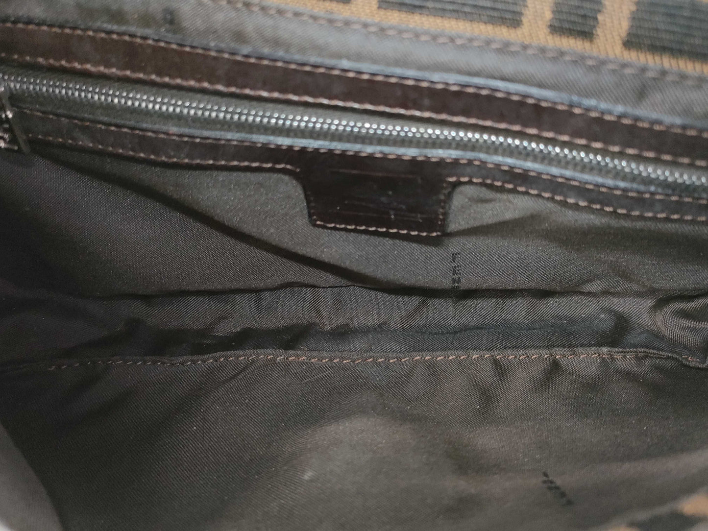 FENDI Zucca pattern handbag with Mamma hardware