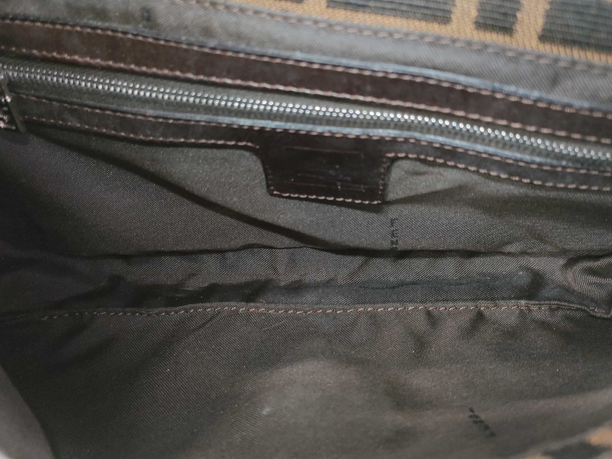 FENDI Zucca pattern handbag with Mamma hardware