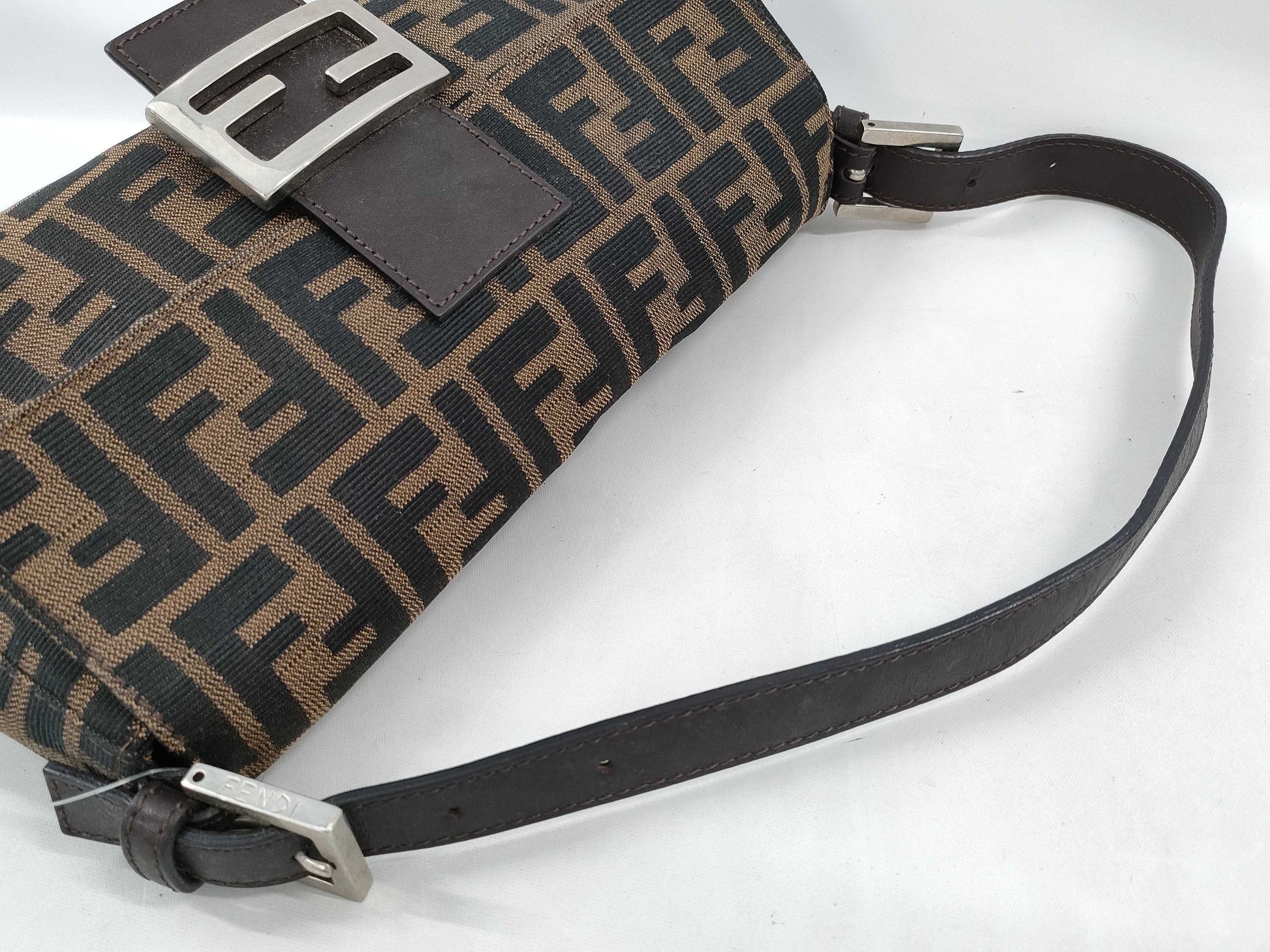 FENDI Zucca pattern handbag with Mamma hardware