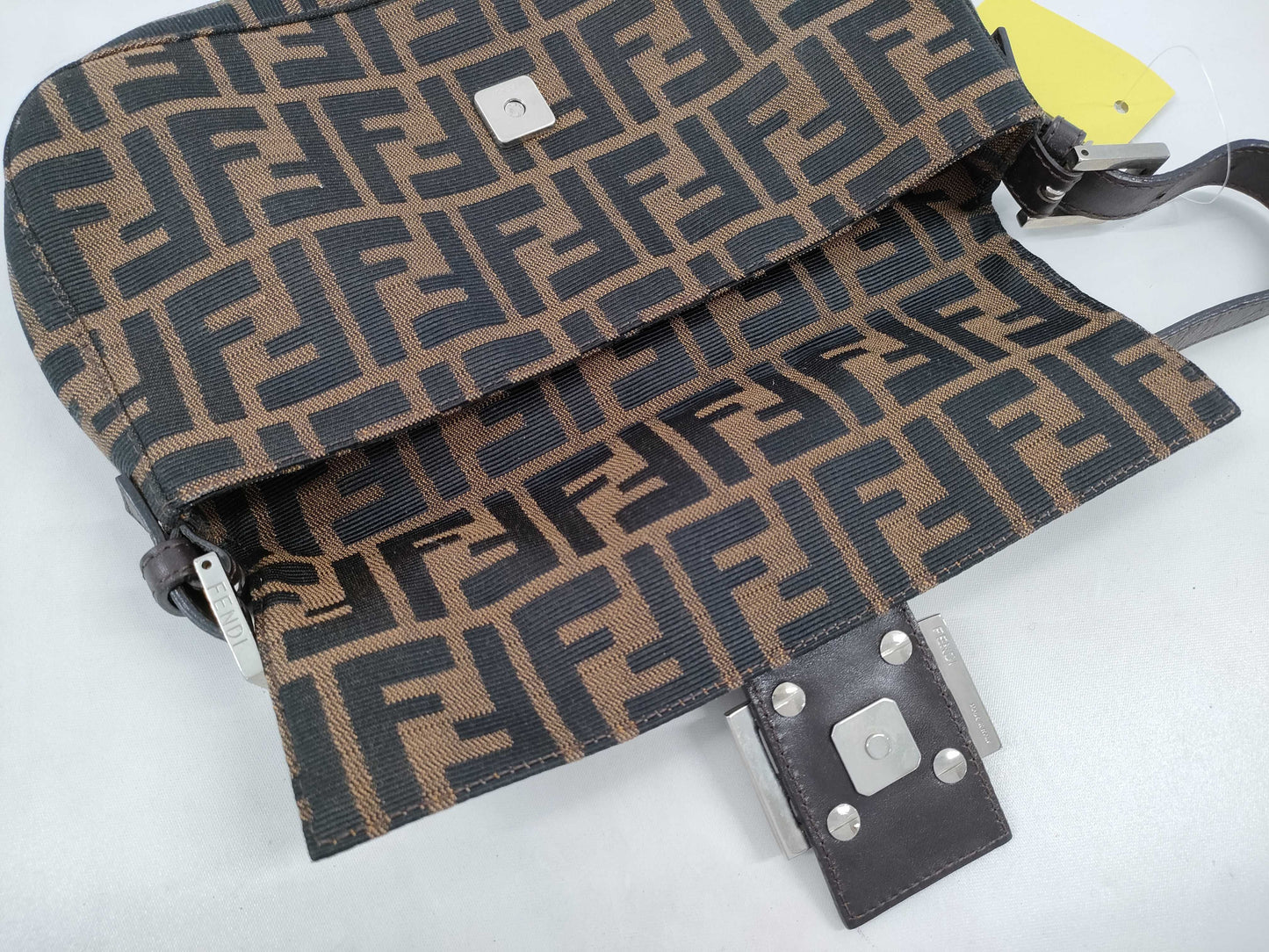 FENDI Zucca pattern handbag with Mamma hardware