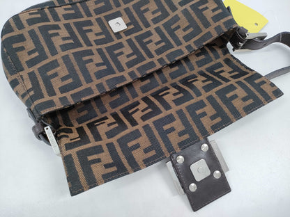 FENDI Zucca pattern handbag with Mamma hardware