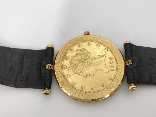 CORUM Coin Watch 1894 498668 Quartz K18 Boys' Wristwatch