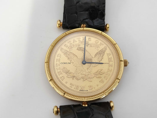 CORUM Coin Watch 1894 498668 Quartz K18 Boys' Wristwatch