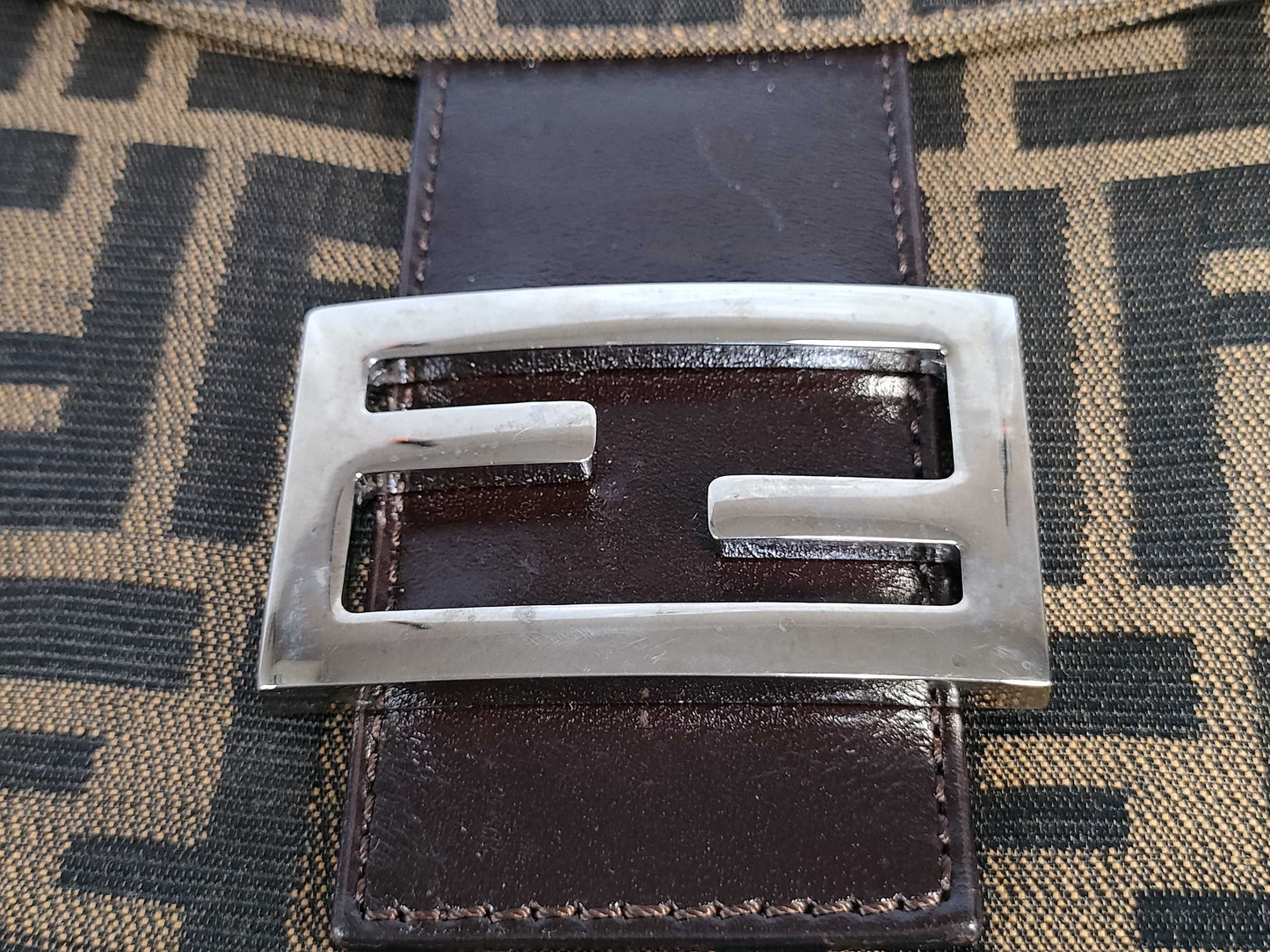 FENDI Zucca Mamma Shoulder Bag