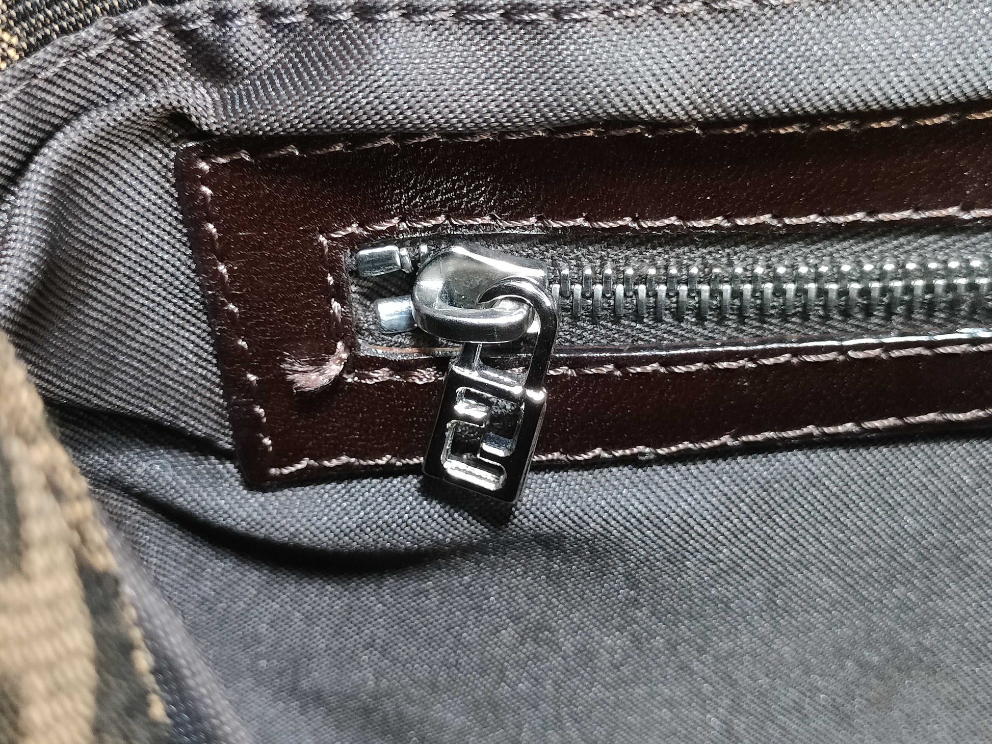 FENDI Zucca Mamma Shoulder Bag