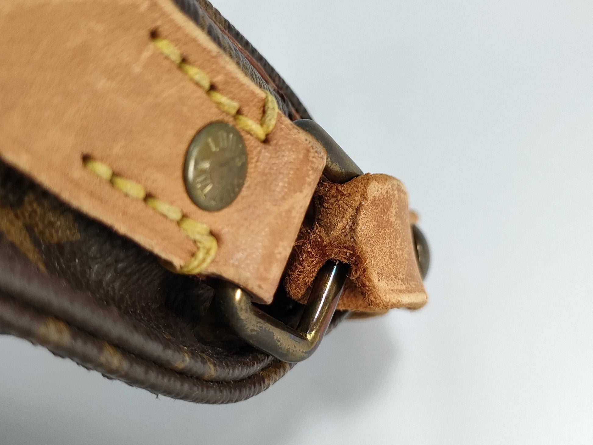 LOUIS VUITTON [Serial Number] RFID Unverified Monogram Mini Cartesiere Shoulder Bag
