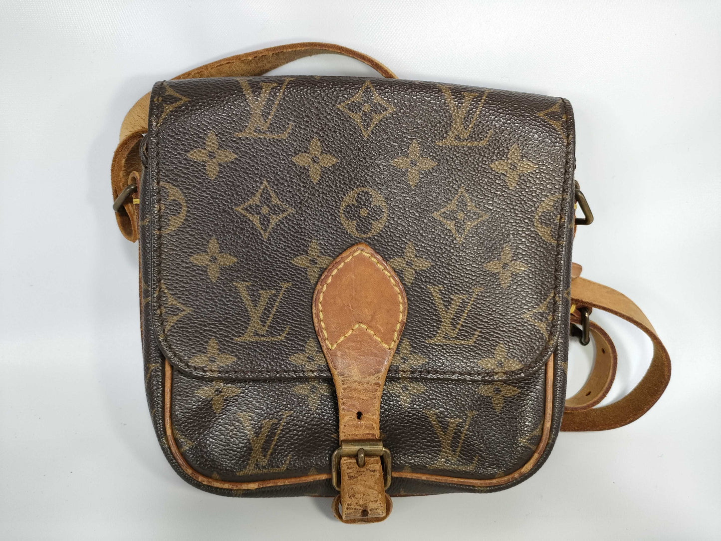 LOUIS VUITTON [Serial Number] RFID Unverified Monogram Mini Cartesiere Shoulder Bag