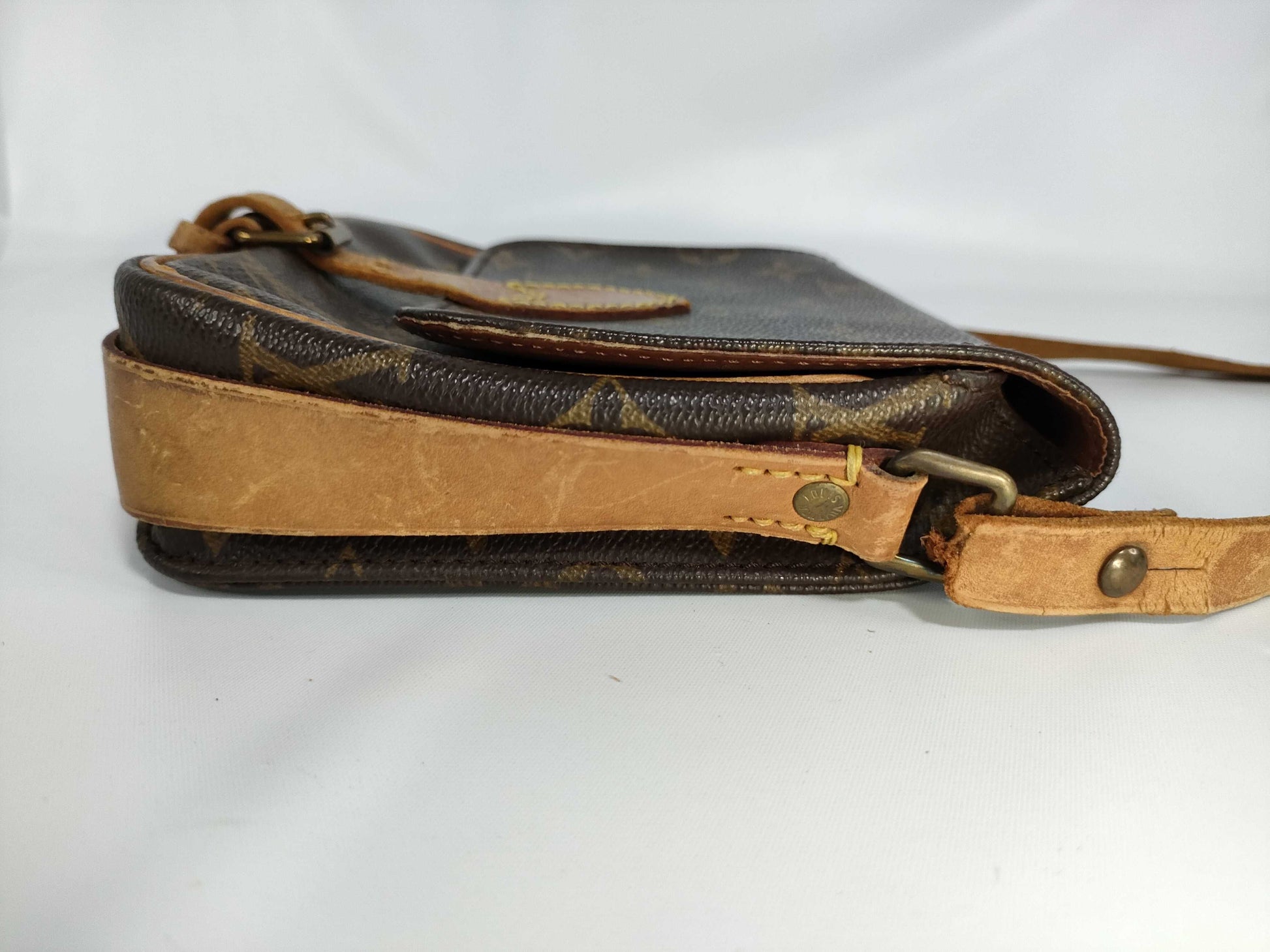 LOUIS VUITTON [Serial Number] RFID Unverified Monogram Mini Cartesiere Shoulder Bag