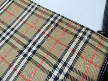 BURBERRY Nova Check Tote Bag with Stain