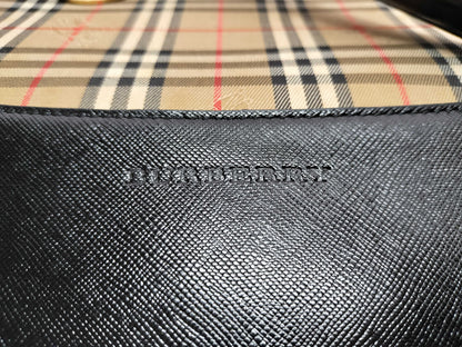 BURBERRY Nova Check Tote Bag with Stain