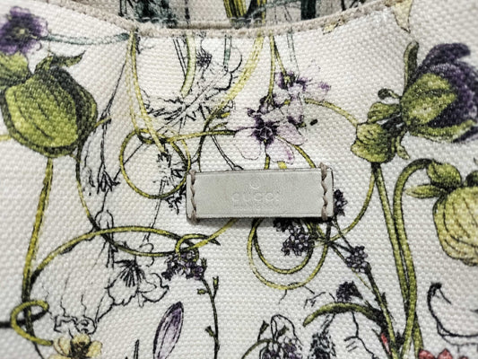 GUCCI Tote/Canvas/Leather Tote Bag