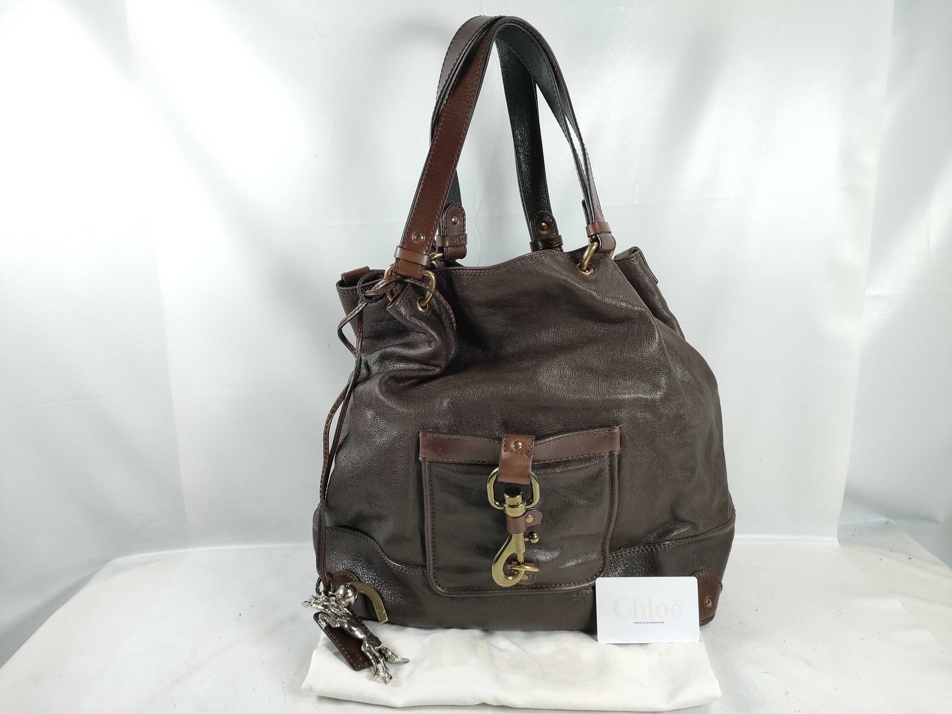 Chloe Kerala Leather Tote, Brown
