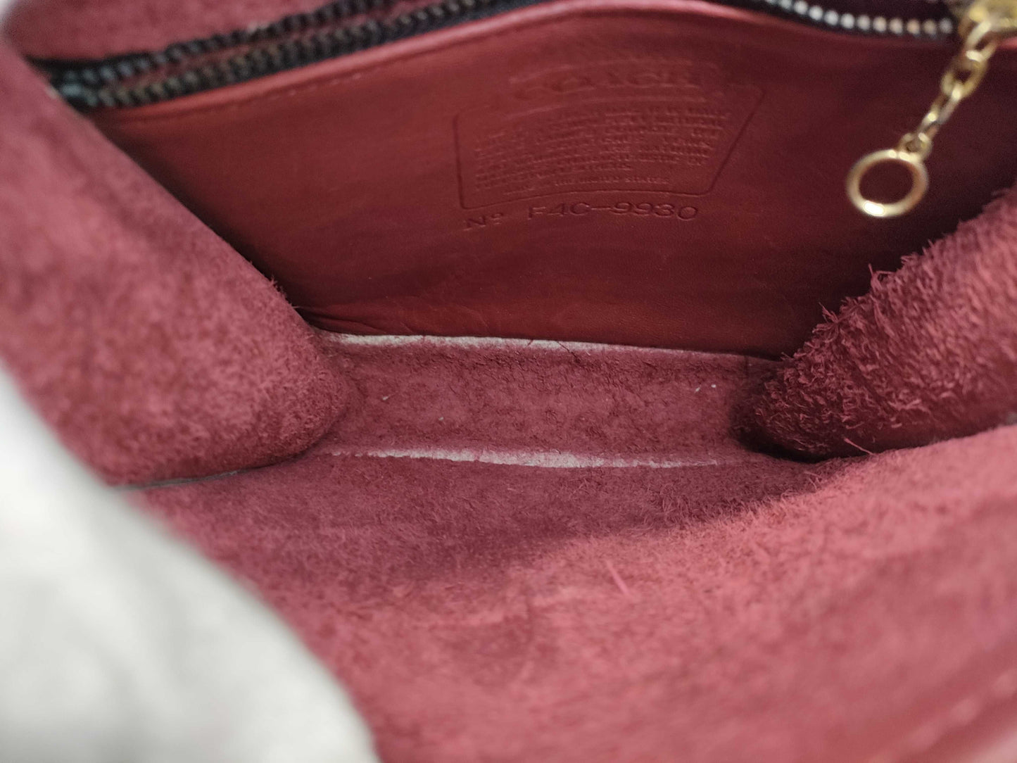 COACH Old Shoulder Bag, Red, 9930