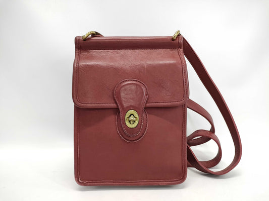 COACH Old Shoulder Bag, Red, 9930