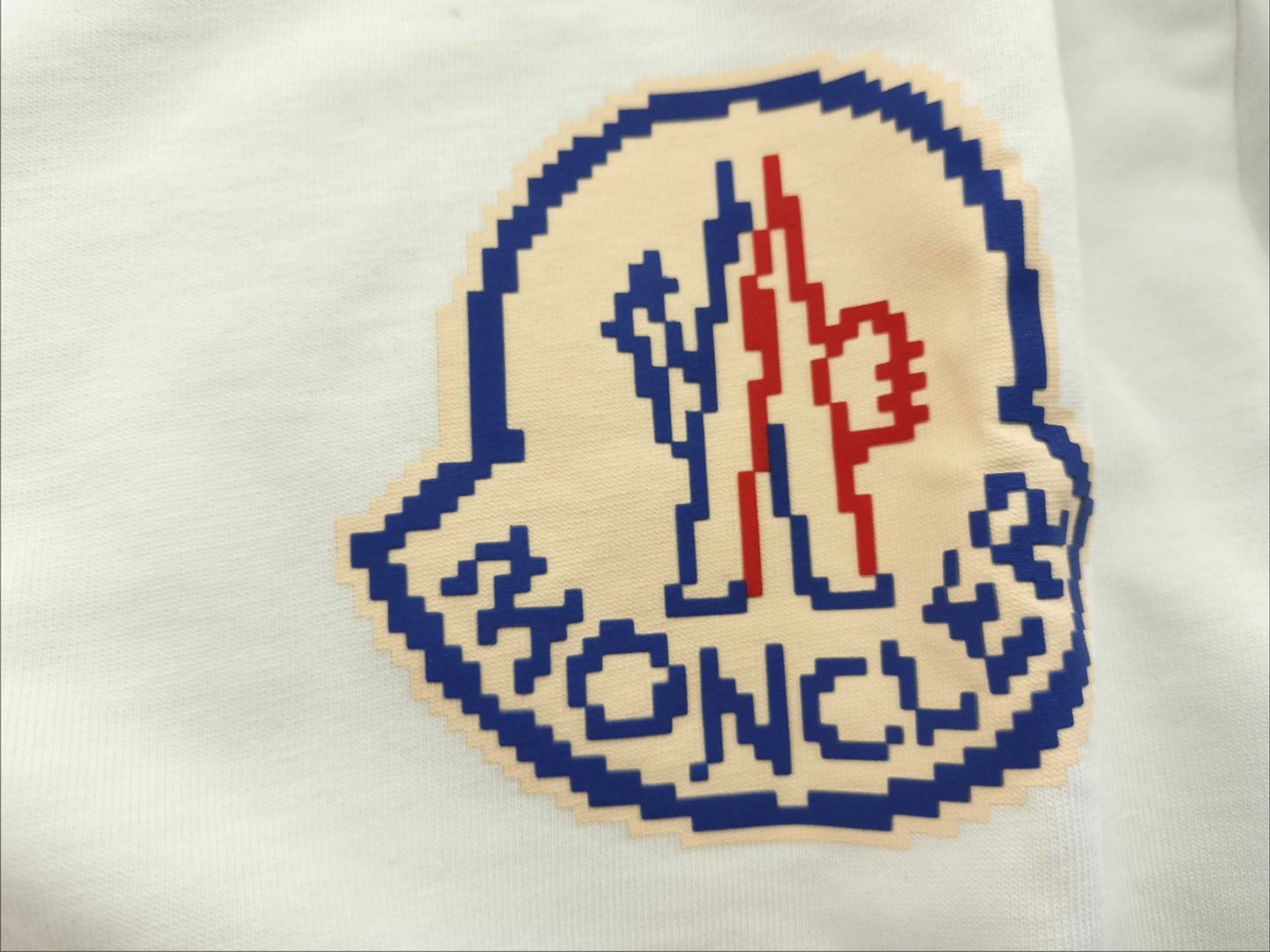 MONCLER White T-shirt/Logo T-shirt