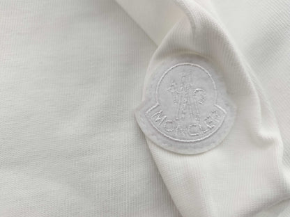 MONCLER White T-shirt/Logo T-shirt