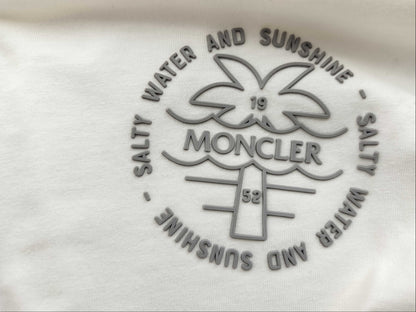 MONCLER White T-shirt/Logo T-shirt