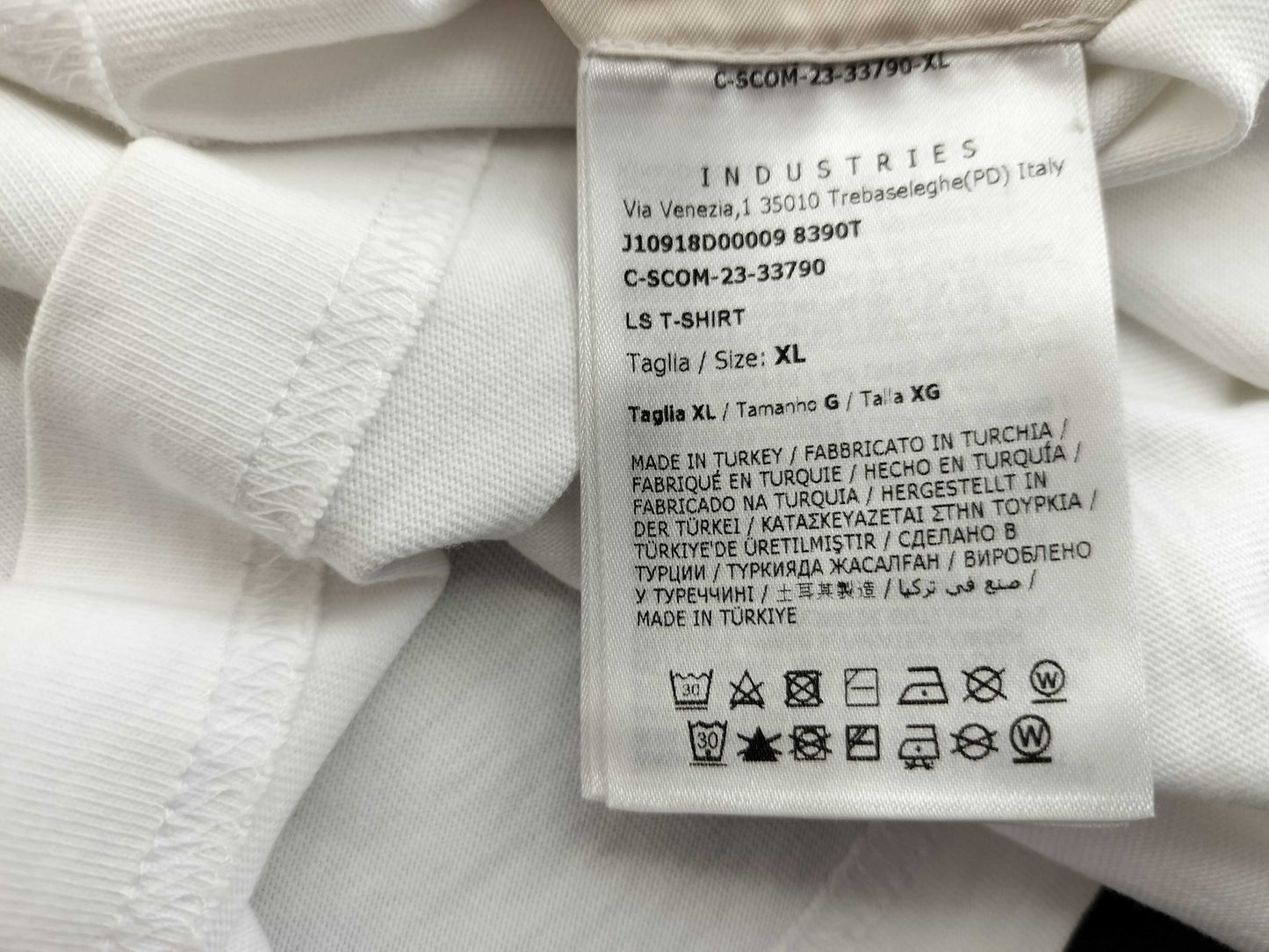 MONCLER White T-shirt/Logo T-shirt