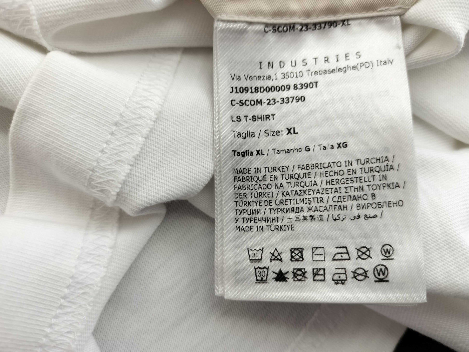 MONCLER White T-shirt/Logo T-shirt