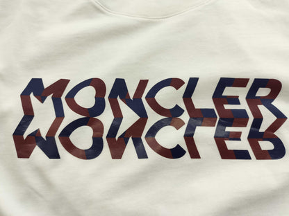 MONCLER White T-shirt/Logo T-shirt