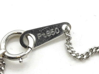 D0.19ct Pt850 3.7g Necklace 
