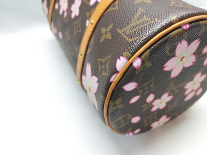LOUIS VUITTON Unconfirmed Monogram Murakami Cherry Blossom Papillon M92009 Handbag