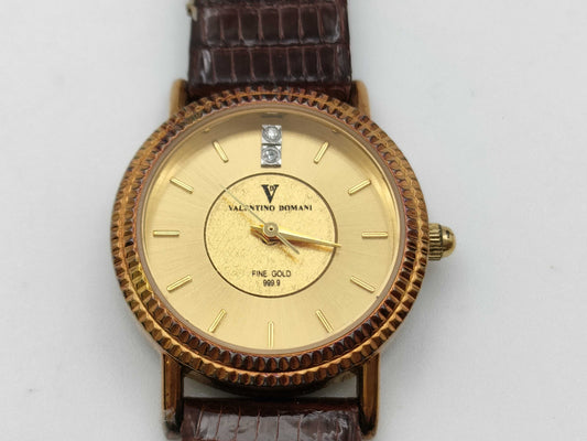 Valentino Domani FINE GOLD 999 VD-1023 Women's Watch 