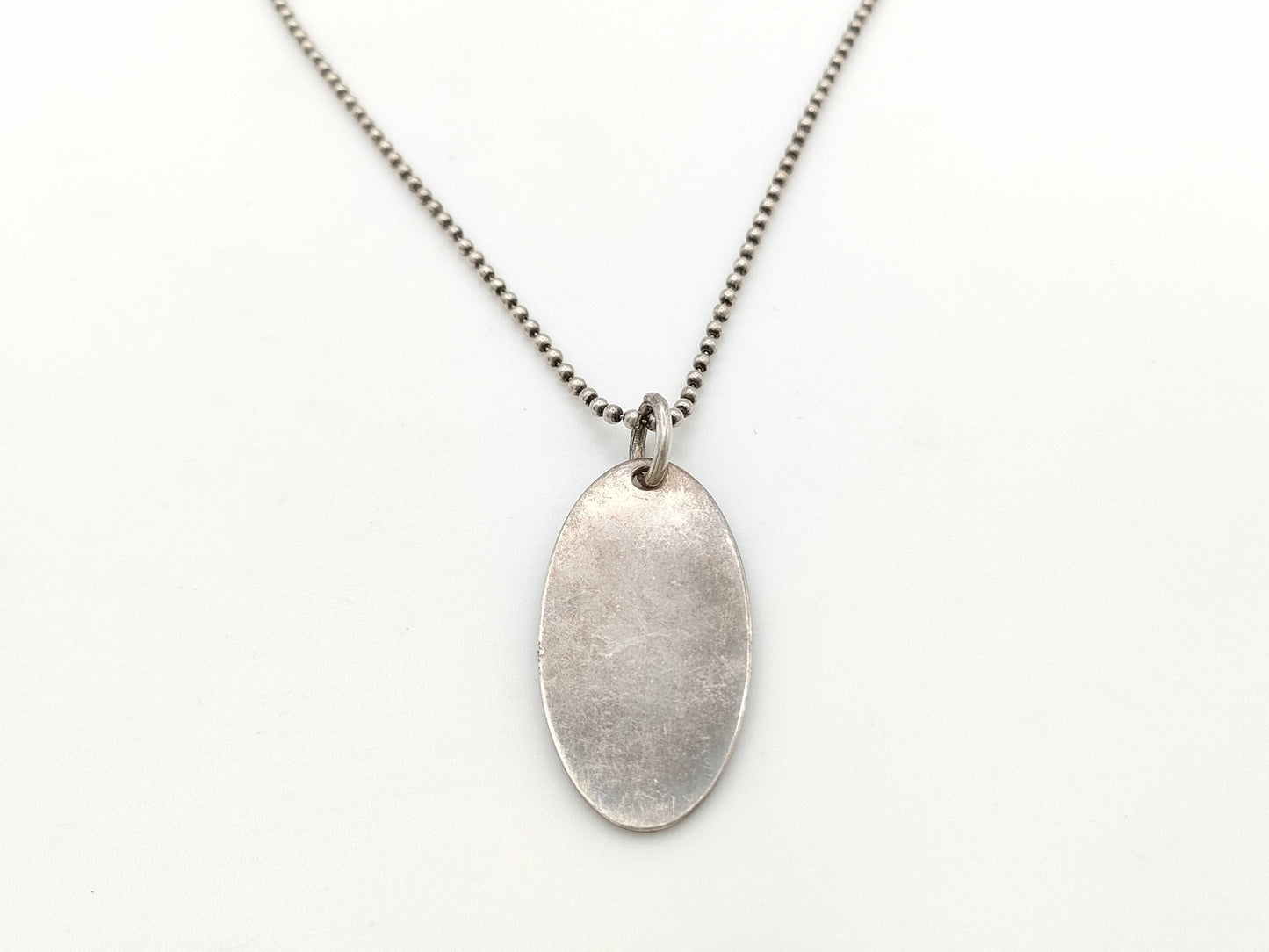 GUCCI Plate/Oval/Gold Chain Necklace SV925 Necklace