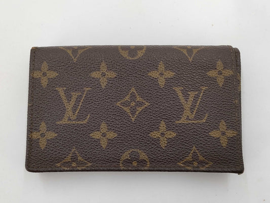 LOUIS VUITTON Monogram Compact Wallet/L-shaped Zipper Eclair Wallet