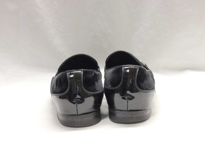 GUCCI Velour x Enamel Horsebit Loafers