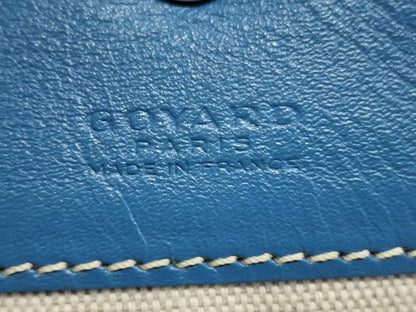 GOYARD Saint Louis PM Blue Tote Bag with Pouch