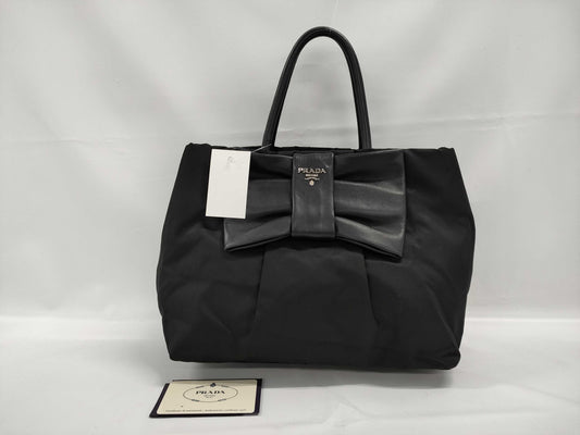 PRADA Nylon Ribbon Tote Bag