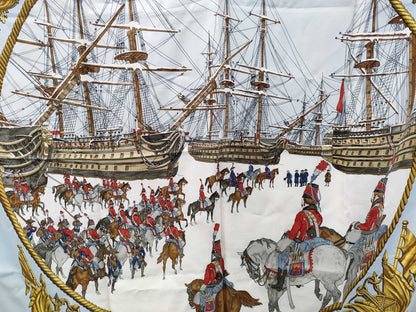 HERMES Carré 90 MARINE ET CAVALERIE Other accessories