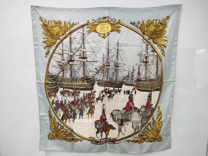 HERMES Carré 90 MARINE ET CAVALERIE Other accessories