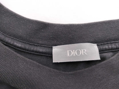 Dior long sleeve/logo/back print/black T-shirt