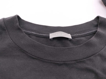 Dior long sleeve/logo/back print/black T-shirt