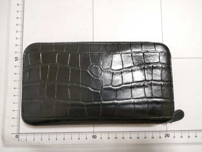 BALENCIAGA Round Zipper Embossed Wallet