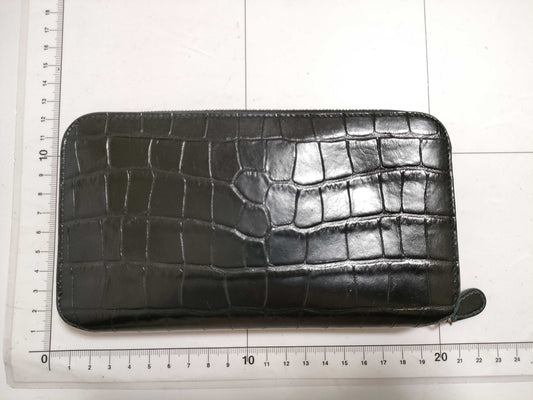 BALENCIAGA Round Zipper Embossed Wallet