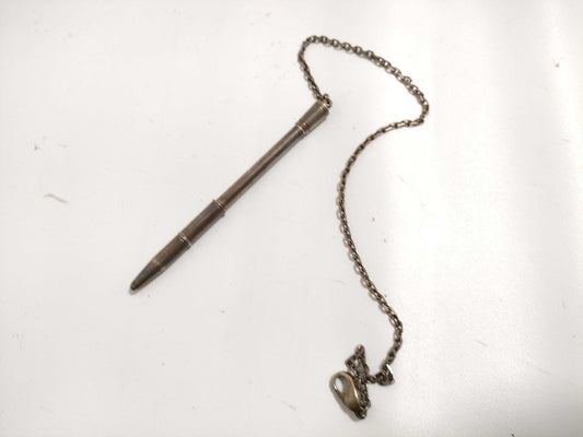 HERMES Ballpoint Pen with Chain, SV925, Pen/Fountain Pen