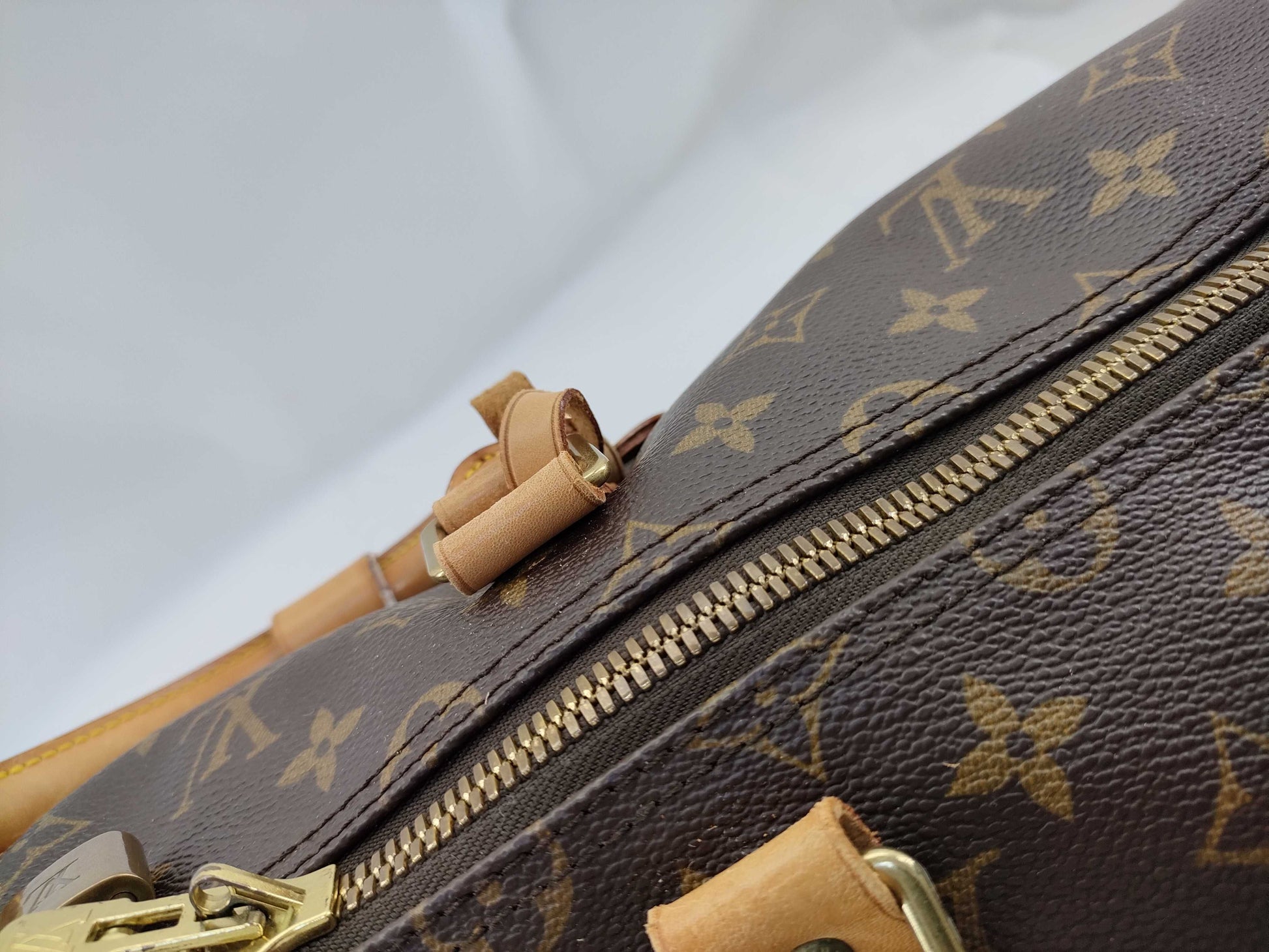 LOUIS VUITTON VI0937 Monogram Keepall 55 Bandouliere Boston Bag