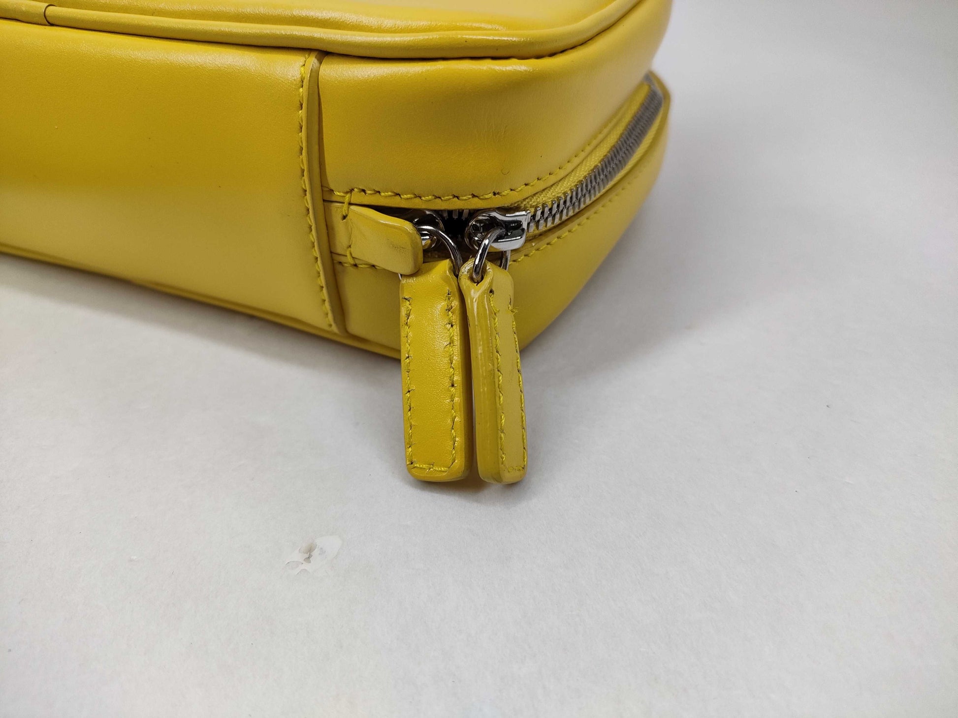 JILSANDER Leather Shoulder/Crossbody/Neck Pouch, Yellow