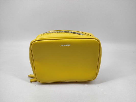 JILSANDER Leather Shoulder/Crossbody/Neck Pouch, Yellow