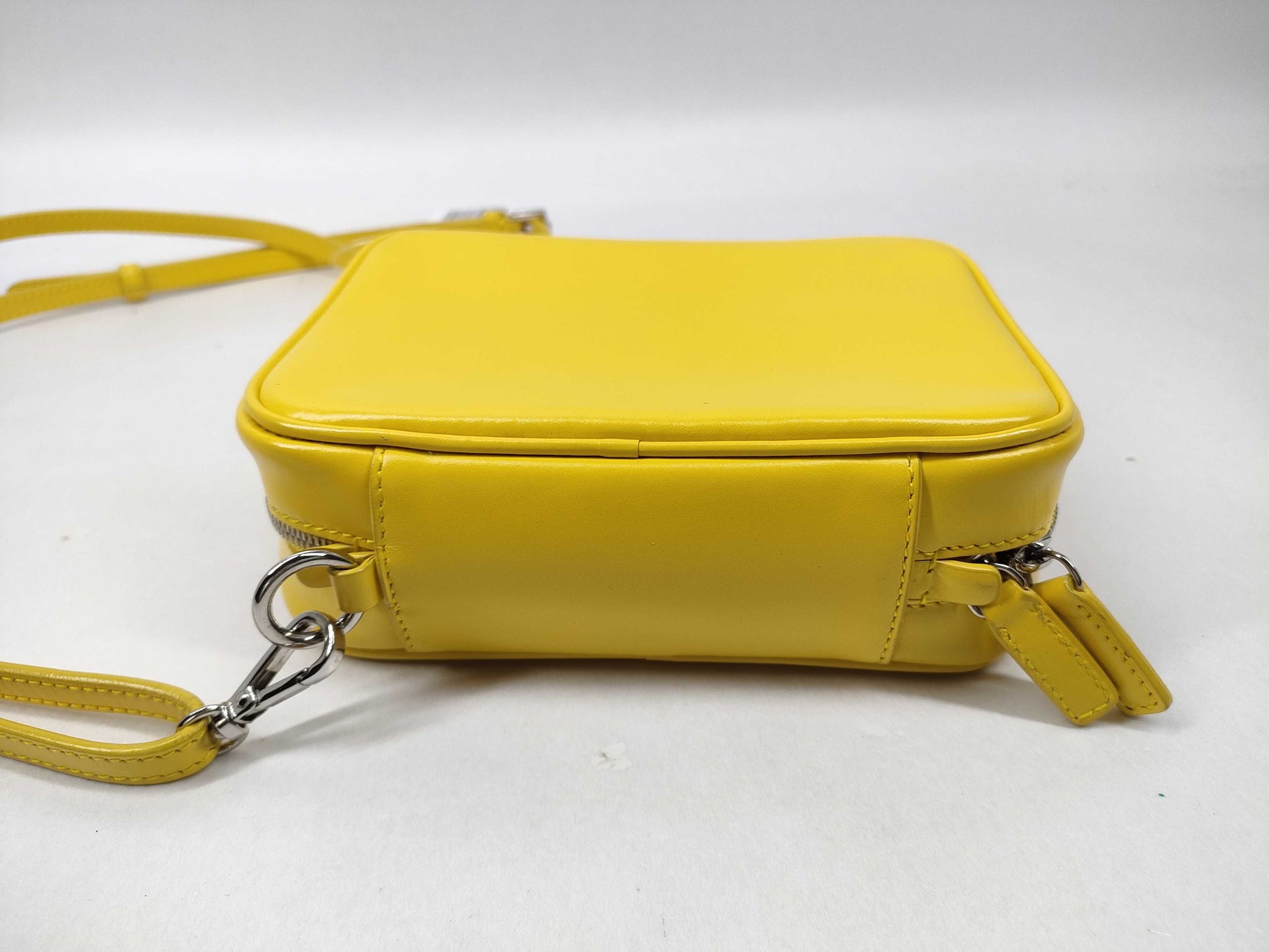 JILSANDER Leather Shoulder/Crossbody/Neck Pouch, Yellow