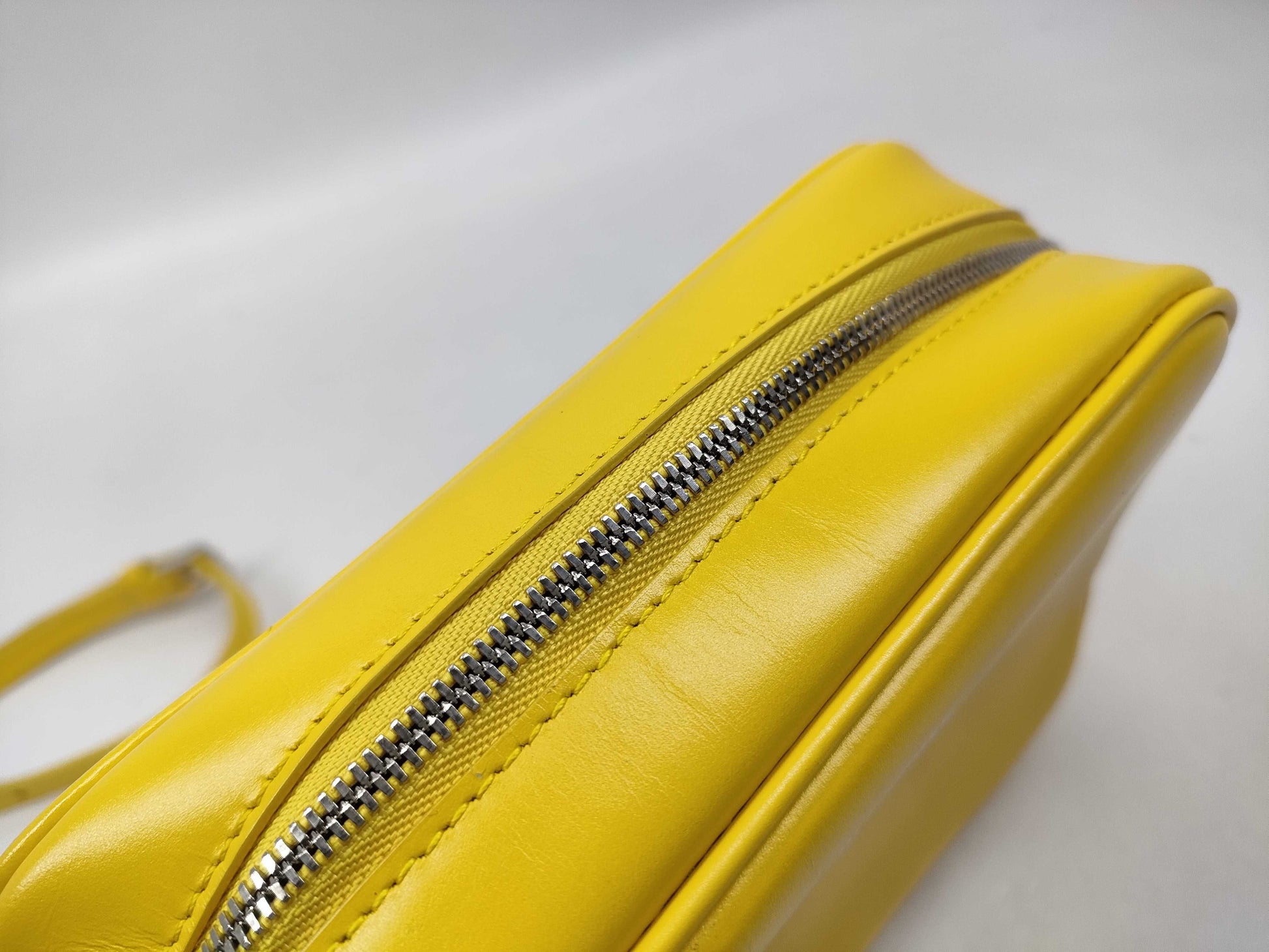 JILSANDER Leather Shoulder/Crossbody/Neck Pouch, Yellow