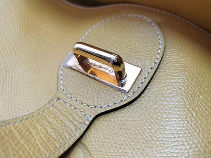 LOEWE Leather Tote Anagram Yellow Gold Hardware Shoulder Bag